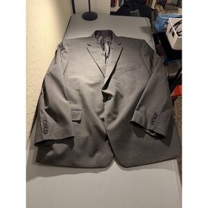 Shaquille O'Neal Sport Coat Blazer Jacket Men's 54R Gray Micro Check Stretch XLG